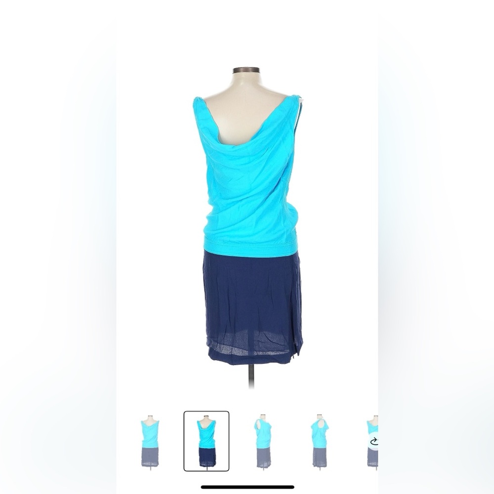 Diane Von Furstenberg Vibrant Blue Dress size 6 - Picture 3 of 9